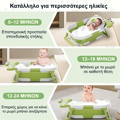 αναδιπλούμενη μπανιέρα μωρού ταξιδιού