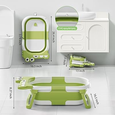 αναδιπλούμενη μπανιέρα μωρού ταξιδιού