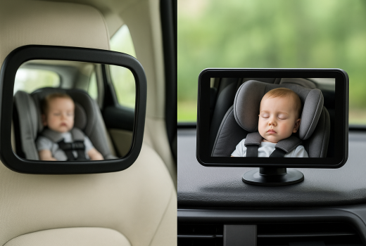 Baby car monitor vs καθρέφτης αυτοκινήτου: Ποιο είναι πιο ασφαλές για το παιδί σας;