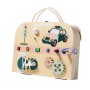 QiAiKe Montessori Busy Board με Περιπολικό, Φανάρι & Φώτα – Ξύλινο Εκπαιδευτικό Παιχνίδι