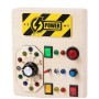 QiAiKe Montessori Αισθητηριακό Busy Board με Διακόπτες & Φώτα LED – Ξύλινο Εκπαιδευτικό Παιχνίδι