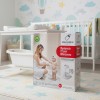 Giggles & Co. Βρεφικό Σταντ Μπάνιου Πτυσσόμενο με Ρυθμιζόμενο Ύψος & Αντιολισθητική Βάση – Με Κάθισμα (Gray)