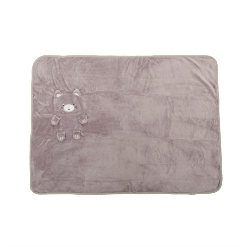 Sass & Belle Κουβέρτα Αγκαλιάς & Λίκνου Kitty Cat Fleece Καφέ 70x105cm Sass & Belle Κουβέρτα Αγκαλιάς & Λίκνου Kitty Cat Fleece Καφέ 70x105cm
