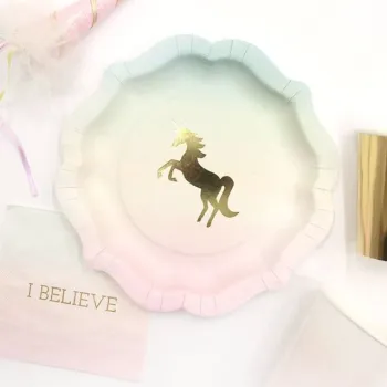 Talking Tables Πιάτα Μονόκερος Πολύχρωμα Πιάτα Μονόκερος