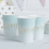 Ginger Ray Ποτήρια Βεραμαν με Χρυσό Hooray 8 τεμάχια