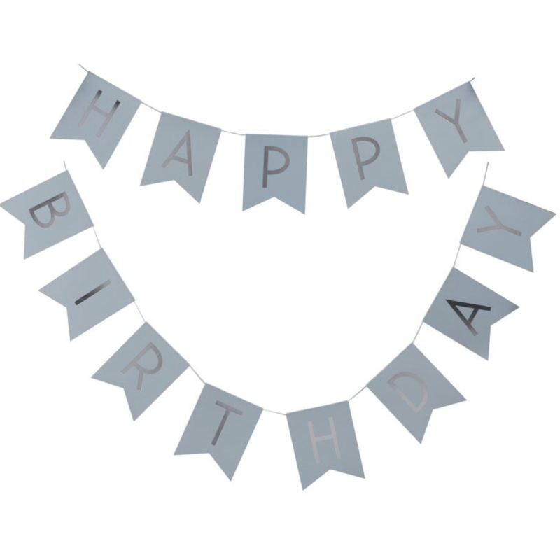 Ginger Ray Γαλάζια Γιρλάντα Happy Birthday