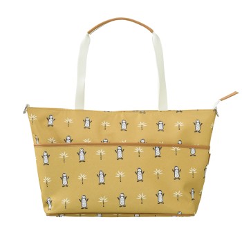 Τσάντα Αλλαξιέρα Κίτρινη με πιγκουίνους