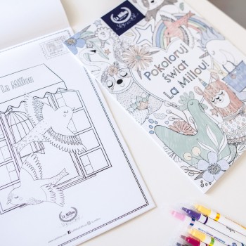 La Millou Βιβλίο Ζωγραφικής Εκπαιδευτικό βιβλίο χρωμάτων