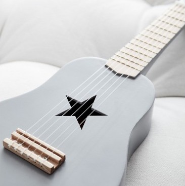 Kids Concept Κιθάρα Star (σκούρο γκρί) Ξύλινη κιθάρα για παιδιά