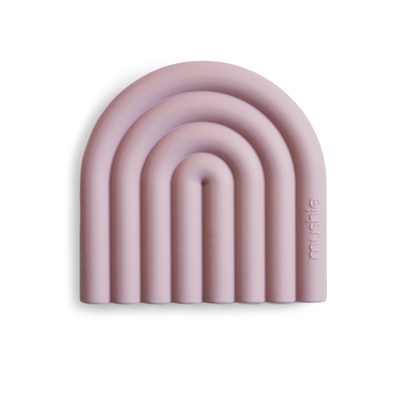 Mushie Μασητικό Οδοντοφυΐας ”Rainbow” Mauve από Σιλικόνη Μασητικό βρεφικό σιλικόνης