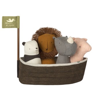 Maileg Κουδουνίστρες ”Η Βάρκα του Νώε” (σετ 4)