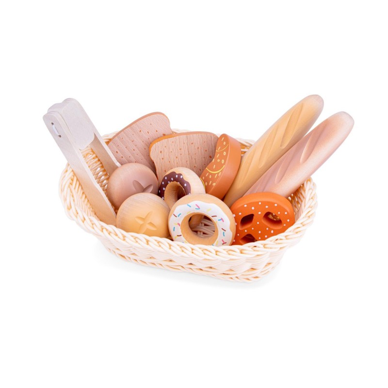 New Classic Toys Καλάθι Με Αρτοποιήματα από Ξύλο New Classic Toys Καλάθι Με Αρτοποιήματα από Ξύλο