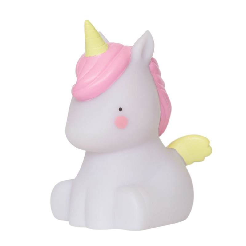 A Little Lovely Company Led Παιδικό Διακοσμητικό Φωτιστικό Unicorn Ροζ 8.5x12.5x10εκ.