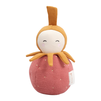 Fabelab Φράουλα Υφασμάτινη Κουδουνίστρα