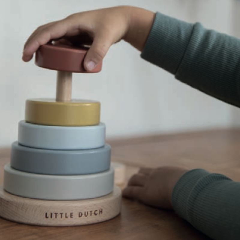 Little Dutch Stacking Rings Pure & Nature από Ξύλο για 12+ Μηνών Little Dutch Stacking Rings Pure & Nature από Ξύλο για 12+ Μηνών