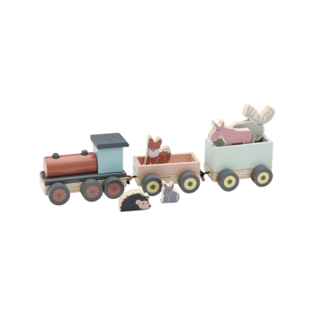 Kids Concept Ξύλινο συρόμενο τρενάκι Edvin (πολύχρωμο)