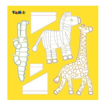 Playmais Παιδική Χειροτεχνία Κάρτες Ζούγκλα για Παιδιά 5+ Ετών 6τμχ