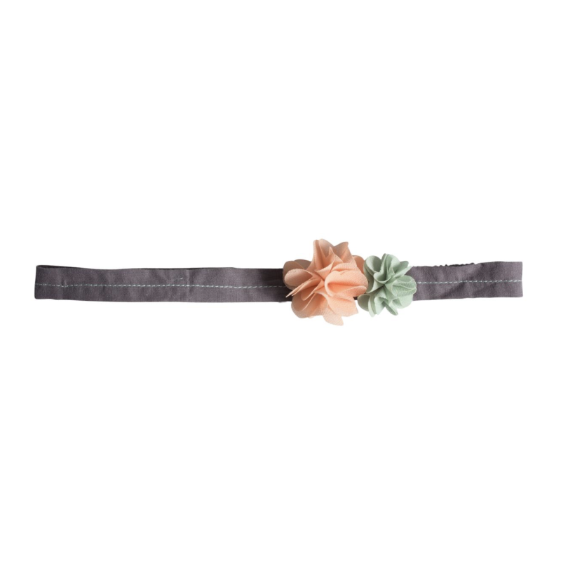 Maileg Κορδέλα Fluff Flowers - Rose/Green