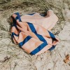 Play&Go Στρώμα Παιχνιδιού Τσάντα 2 σε 1 Outdoor Mokka Stripes