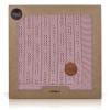 Ceba Baby Κουβέρτα Αγκαλιάς & Λίκνου Diamonds Πλεκτή 90x90cm Herringbone Pink