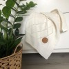 Ceba Baby Κουβέρτα Αγκαλιάς & Λίκνου Diamonds Πλεκτή 90x90cm Cream