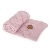 Ceba Baby Κουβέρτα Αγκαλιάς & Λίκνου Diamonds Πλεκτή 90x90cm Pink