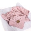 Ceba Baby Κουβέρτα Αγκαλιάς & Λίκνου Diamonds Πλεκτή 90x90cm Pink