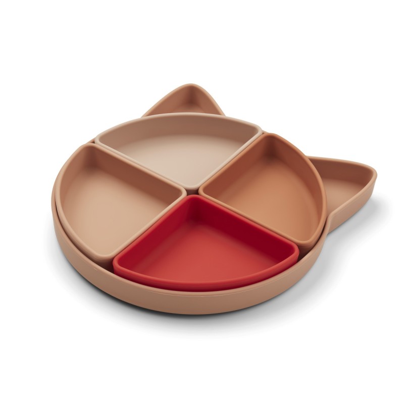 Liewood Πιάτο Σιλικόνης Arne με Διαχωριστικά Cat Tuscany Rose Multi Mix Liewood Πιάτο Σιλικόνης Arne με Διαχωριστικά Cat Tuscany Rose Multi Mix