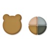 Liewood Arne Σετ πιάτων Mr Bear Golden Caramel Multi Mix