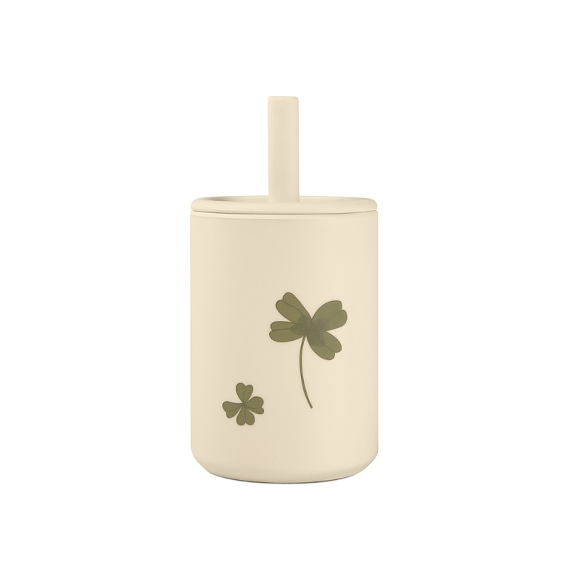That's mine Ποτήρι Σιλικόνης με Καλαμάκι Clover Meadow 180ml