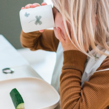 That's mine Ποτήρι Σιλικόνης με Καλαμάκι Clover Meadow 180ml