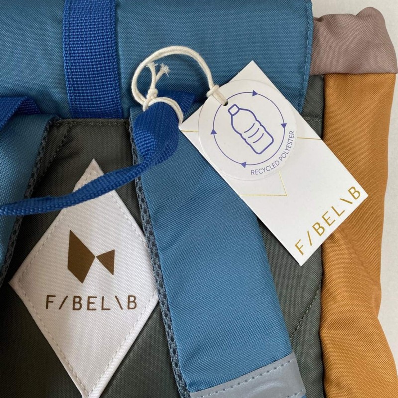 Fabelab Σχολική Τσάντα Olive Mix Μικρή Fabelab Σχολική Τσάντα Olive Mix Μικρή