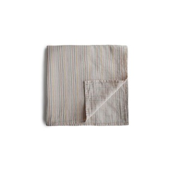 Mushie Βαμβακερή Μουσελίνα Retro Stripes