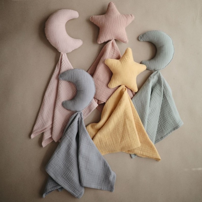 Mushie Πανάκι παρηγοριάς Star Fall Yellow Mushie Πανάκι παρηγοριάς Star Fall Yellow