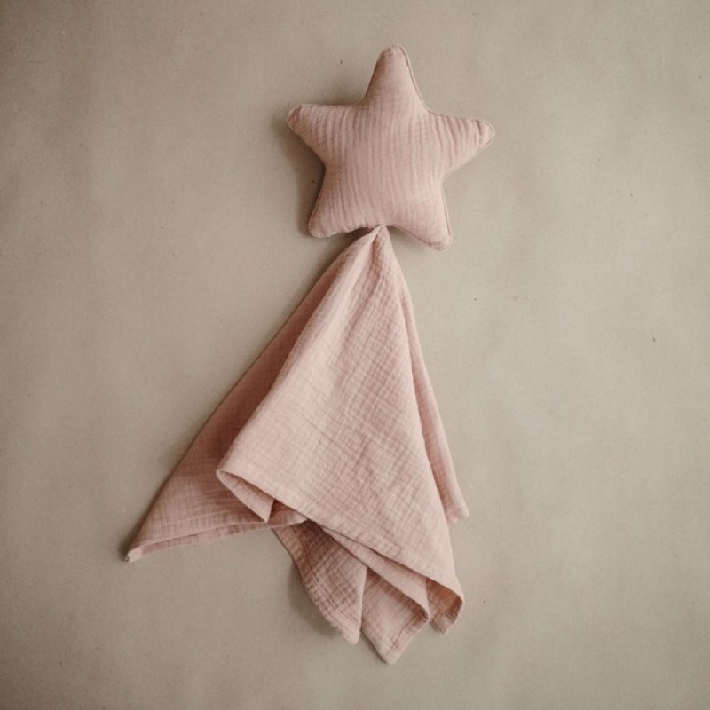 Mushie Lovey Blanket Star Natural Mushie Lovey Blanket Star Natural