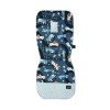 La Millou Organic Jersey Stroller Pad On the Road Smoke Mint