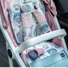 La Millou Organic Jersey Stroller Pad On the Road Smoke Mint
