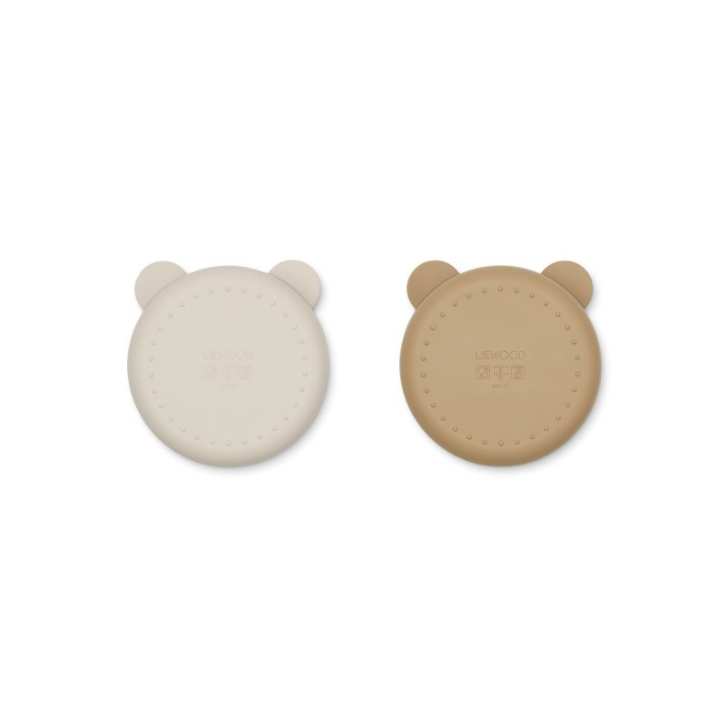 Liewood Connie Divider Μπωλ Sandy/Oat mix 2τμχ. Liewood Connie Divider Μπωλ Sandy/Oat mix 2τμχ.