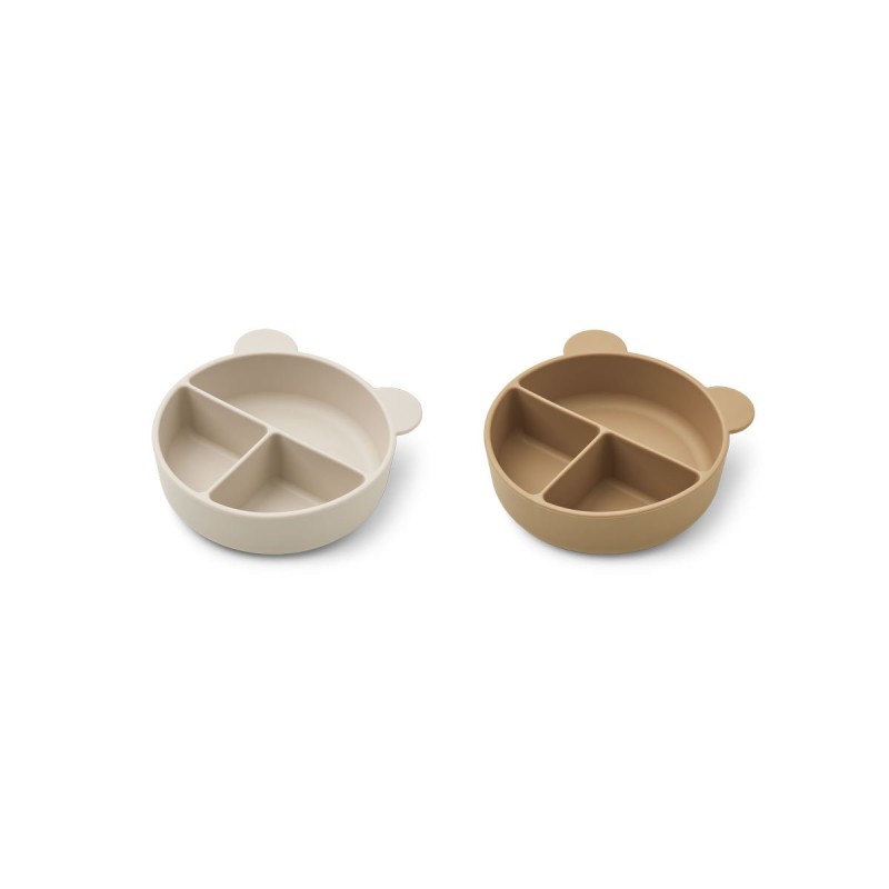Liewood Connie Divider Μπωλ Sandy/Oat mix 2τμχ. Liewood Connie Divider Μπωλ Sandy/Oat mix 2τμχ.