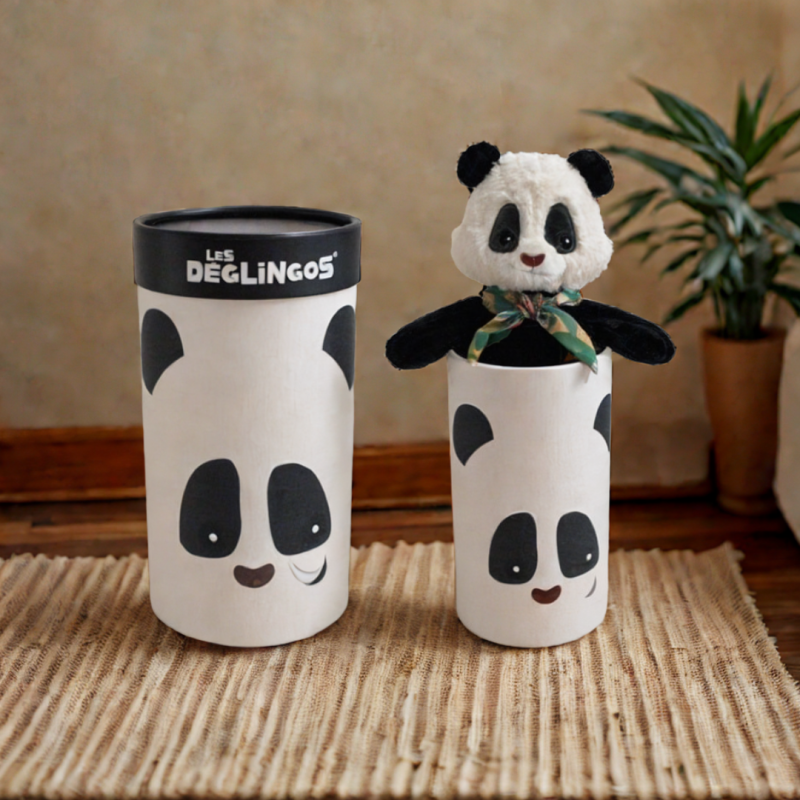 Les Deglingos Λούτρινο Βελούδινο Panda σε κουτί Les Deglingos Λούτρινο Βελούδινο Panda σε κουτί