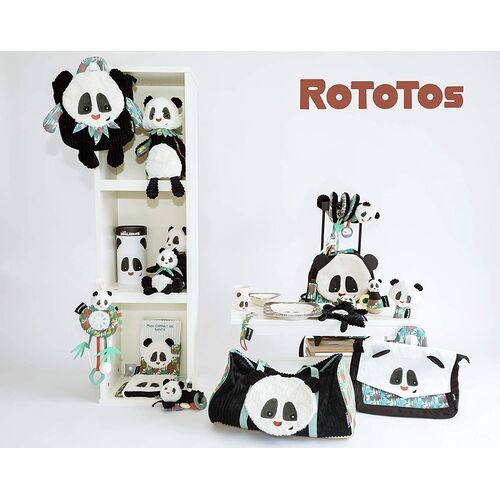 Les Deglingos Λούτρινο Βελούδινο Panda σε κουτί ”Rototos” Les Deglingos Λούτρινο Βελούδινο Panda σε κουτί ”Rototos”