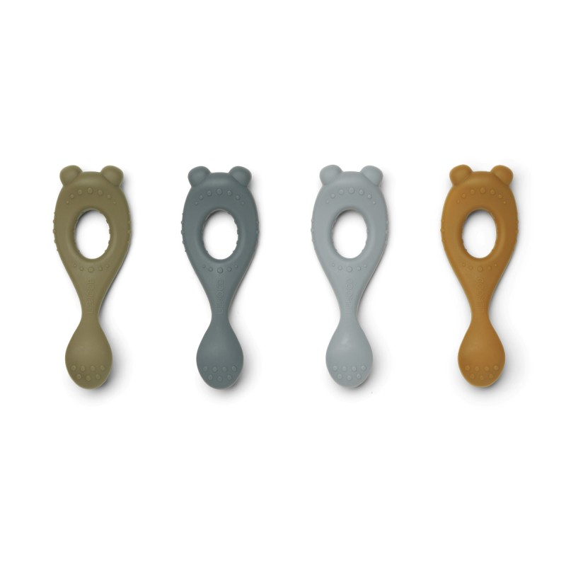 Liewood Σετ 4 Κουταλάκια Σιλικόνης Liva Blue Multi Mix Liewood Σετ 4 Κουταλάκια Σιλικόνης Liva Blue Multi Mix