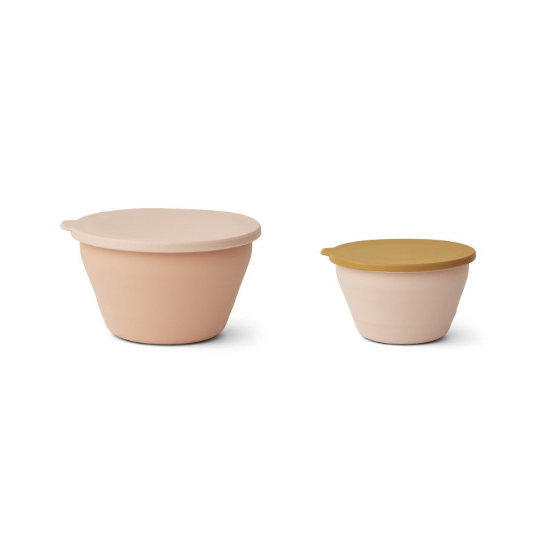 Liewood Σετ 2 πτυσσόμενα τάπερ σιλικόνης Dale Rose multi mix Liewood Σετ 2 πτυσσόμενα τάπερ σιλικόνης Dale Rose multi mix