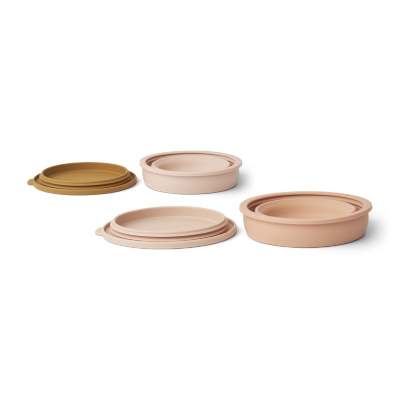 Liewood Σετ 2 πτυσσόμενα τάπερ σιλικόνης Dale Rose multi mix Liewood Σετ 2 πτυσσόμενα τάπερ σιλικόνης Dale Rose multi mix