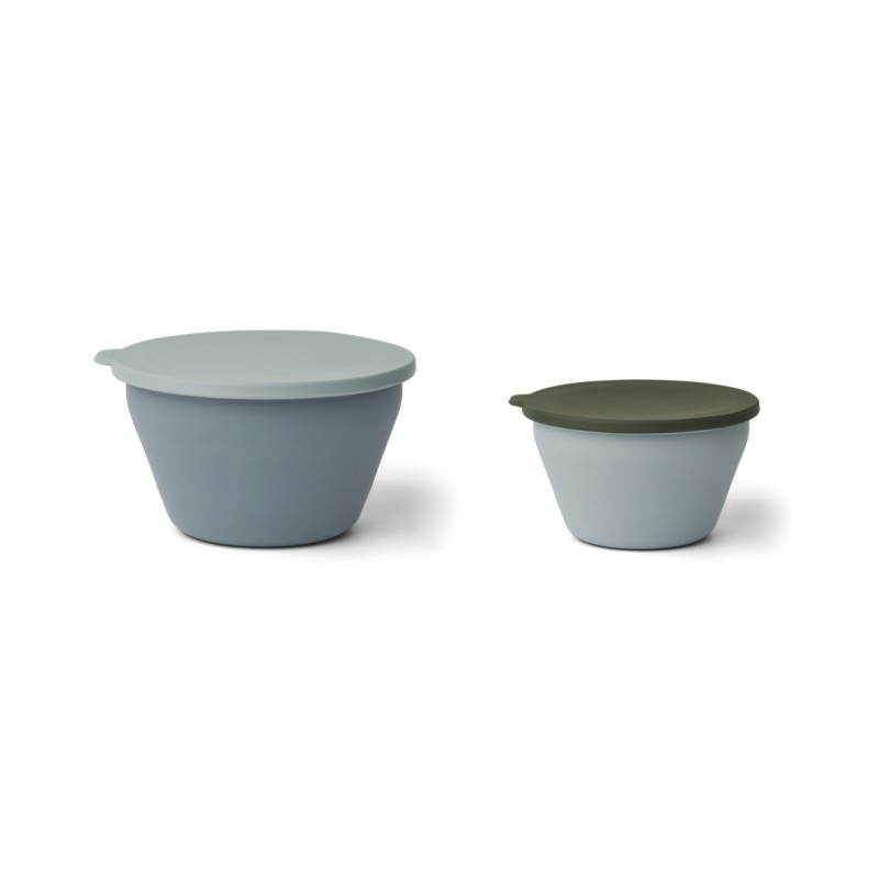 Liewood Σετ 2 πτυσσόμενα τάπερ σιλικόνης Dale Blue multi mix Liewood Σετ 2 πτυσσόμενα τάπερ σιλικόνης Dale Blue multi mix