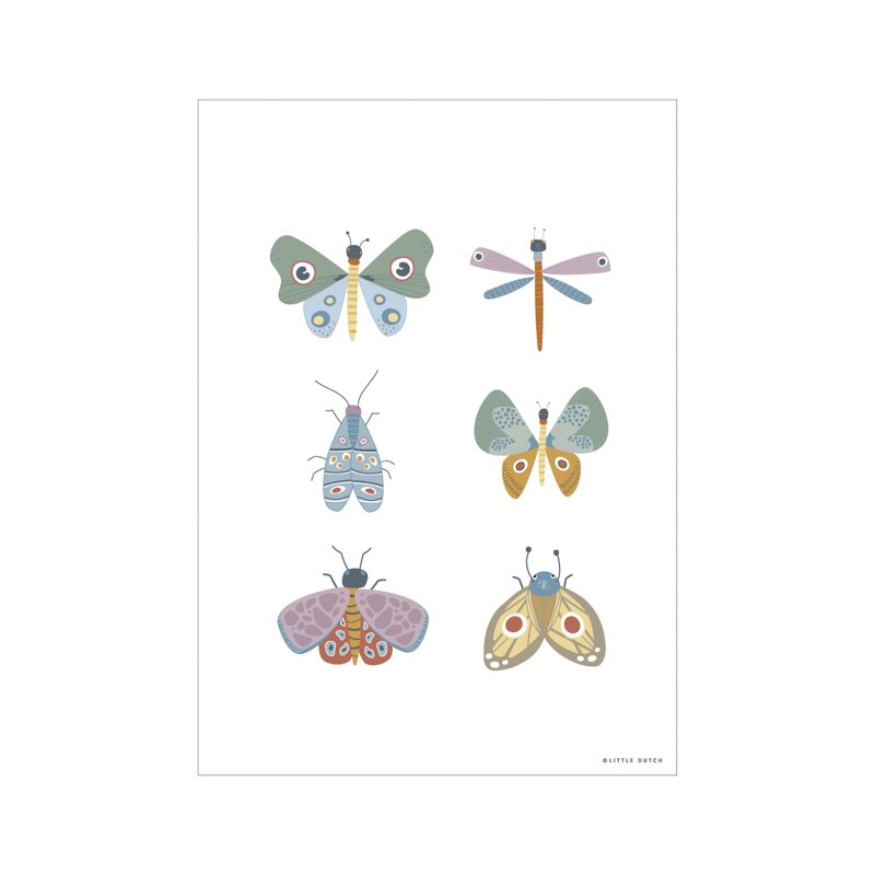 Little Dutch Παιδική Αφίσα Butterfly 30x42εκ. Little Dutch Παιδική Αφίσα Butterfly 30x42εκ.