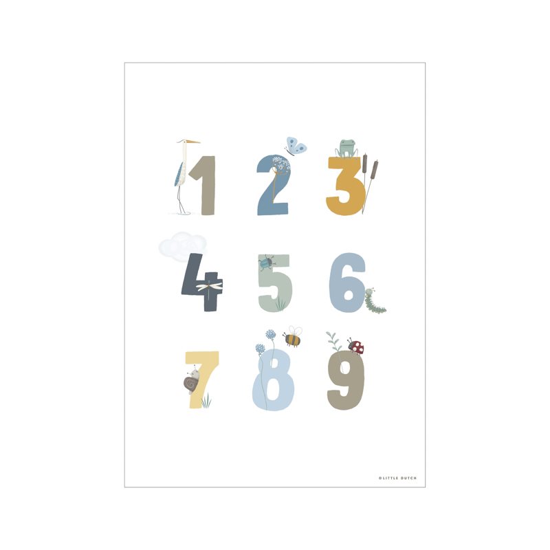 Little Dutch Αφίσα A3 Little Goose ABC Blue Little Dutch Αφίσα A3 Little Goose ABC Blue