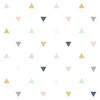 Lilipinso Ταπετσαρία Ροζ, Μουσταρδί, Γκρι, Enchanted Triangle Pattern (50cm X 10m)
