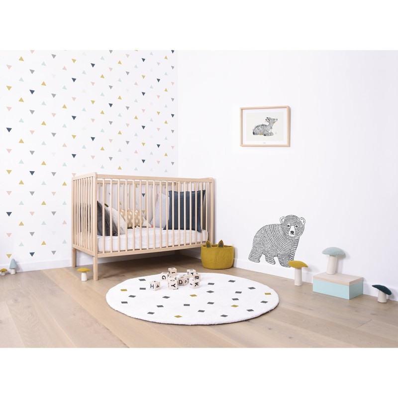 Lilipinso Ταπετσαρία Ροζ, Μουσταρδί, Γκρι, Enchanted Triangle Pattern (50cm X 10m) Lilipinso Ταπετσαρία Ροζ, Μουσταρδί, Γκρι, Enchanted Triangle Pattern (50cm X 10m)