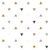 Lilipinso Ταπετσαρία Μπλε, Γκρι, Μπεζ, Enchanted Triangle Pattern (50cm X 10m)